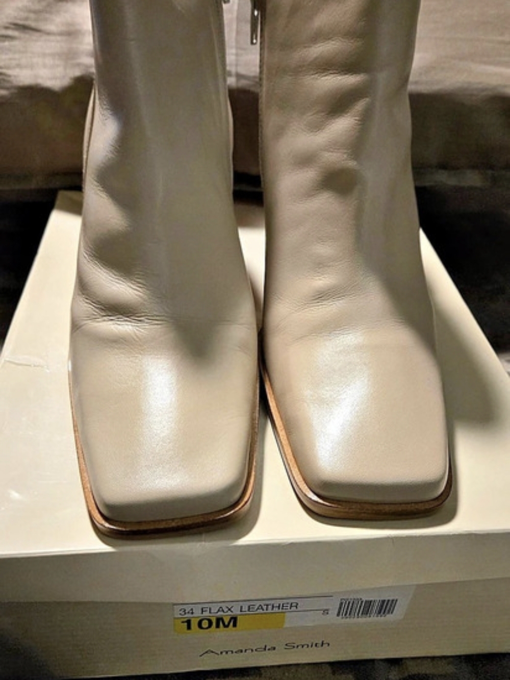 Amanda Smith Darva Ankle Boot Ankle Boots Leather Beige US 10M